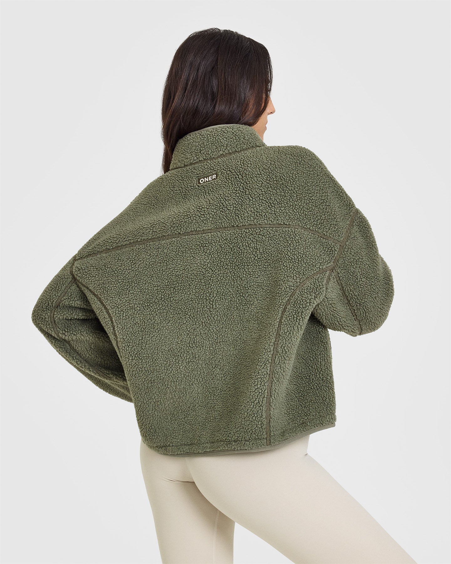 Zip Through Fleece Jacket - Alpine Green