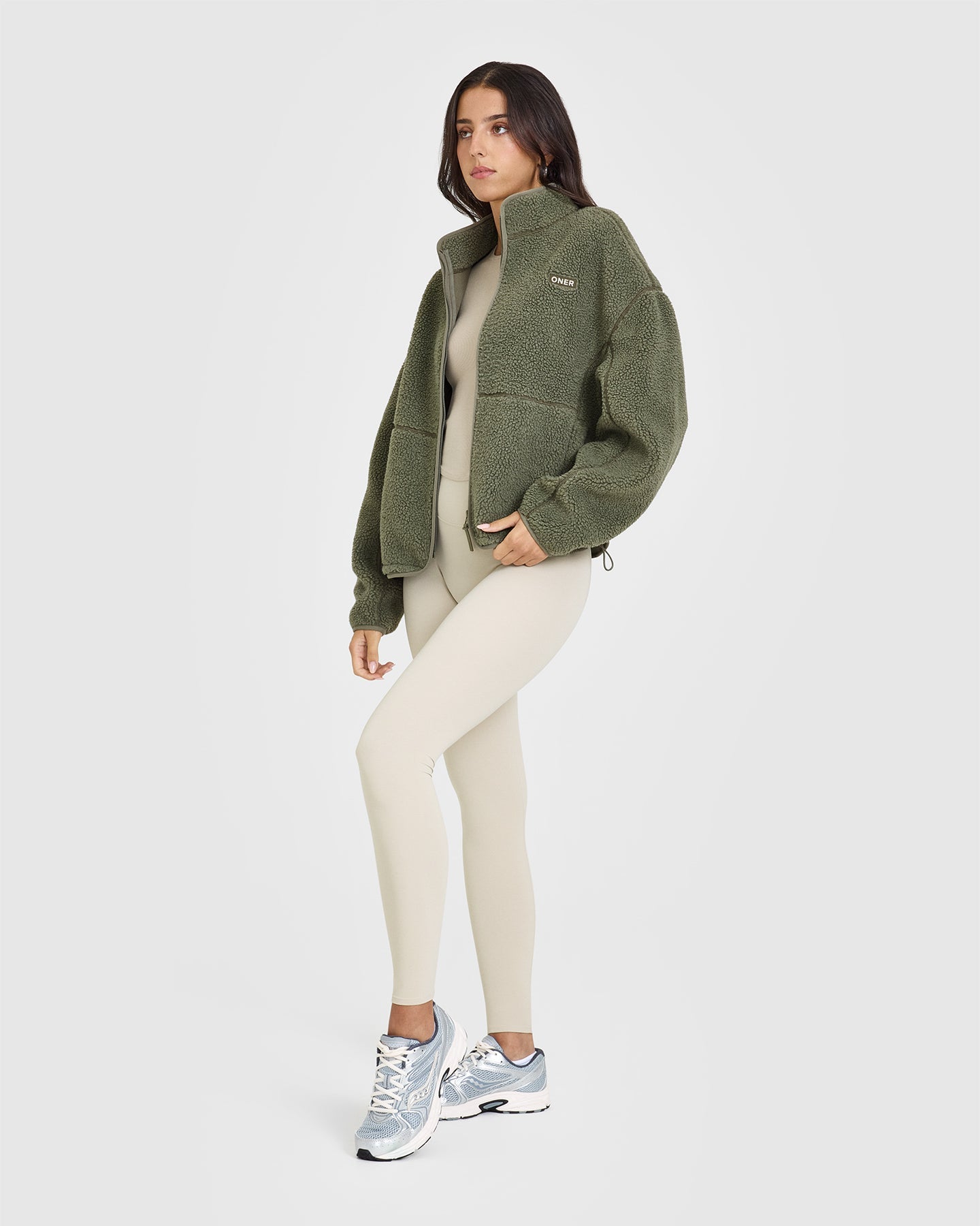 Zip Through Fleece Jacket - Alpine Green