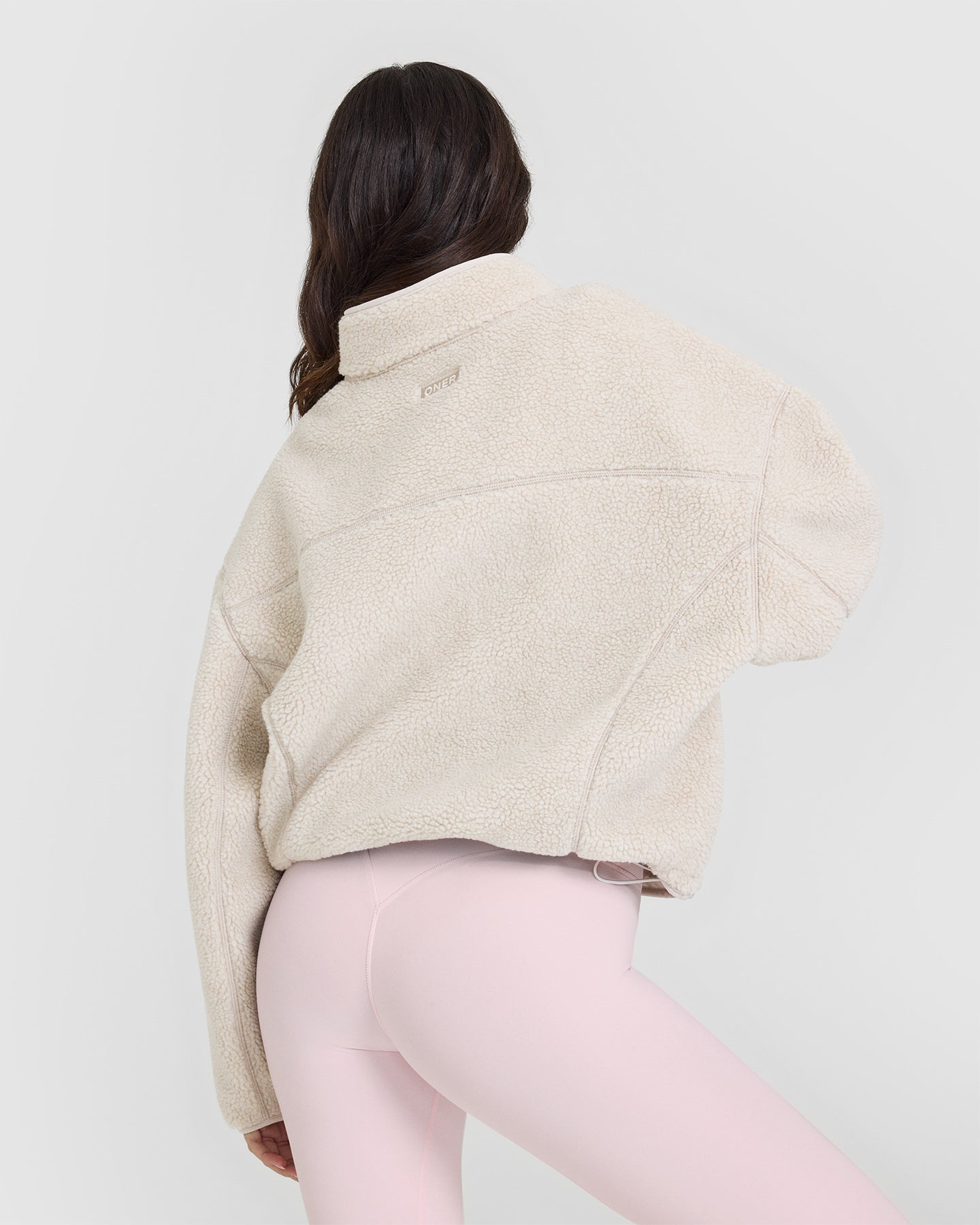Zip Through Fleece Jacket - Sand