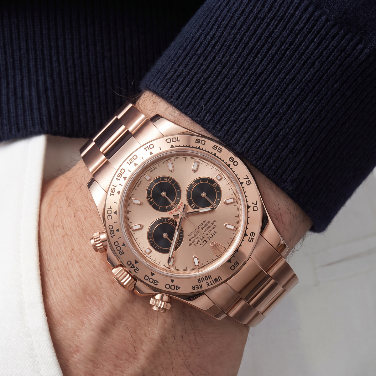 Cosmograph Daytona 116505 Everose Gold Sundust Dial Automatic Watch
