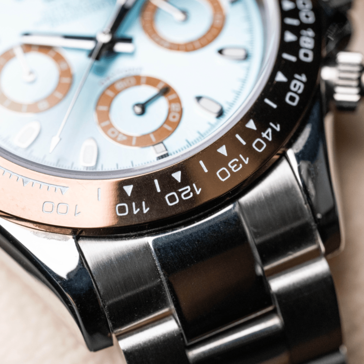 Seiko Mod Daytona Brown Blue