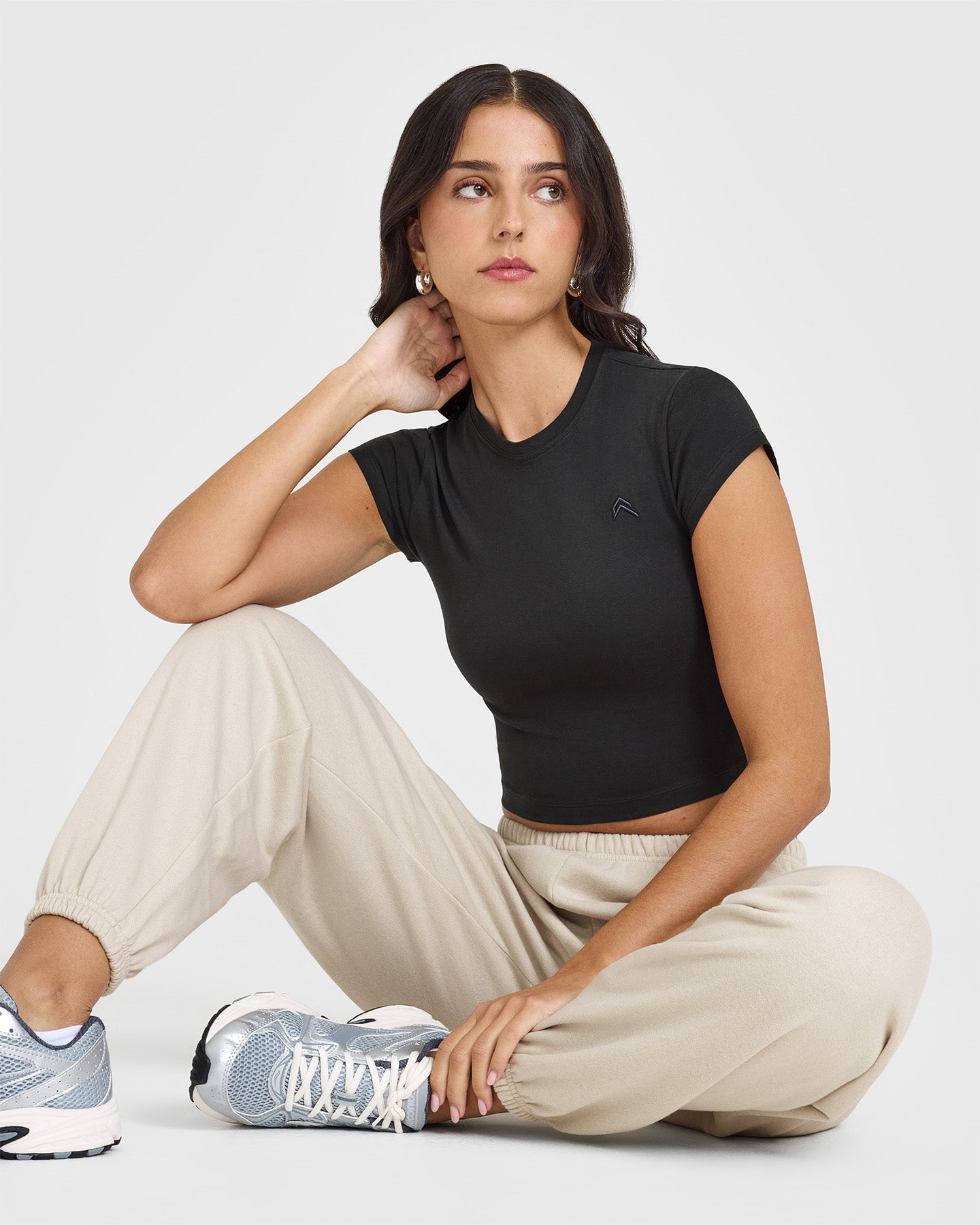 Cotton Icon Baby T-Shirt - Soft Black