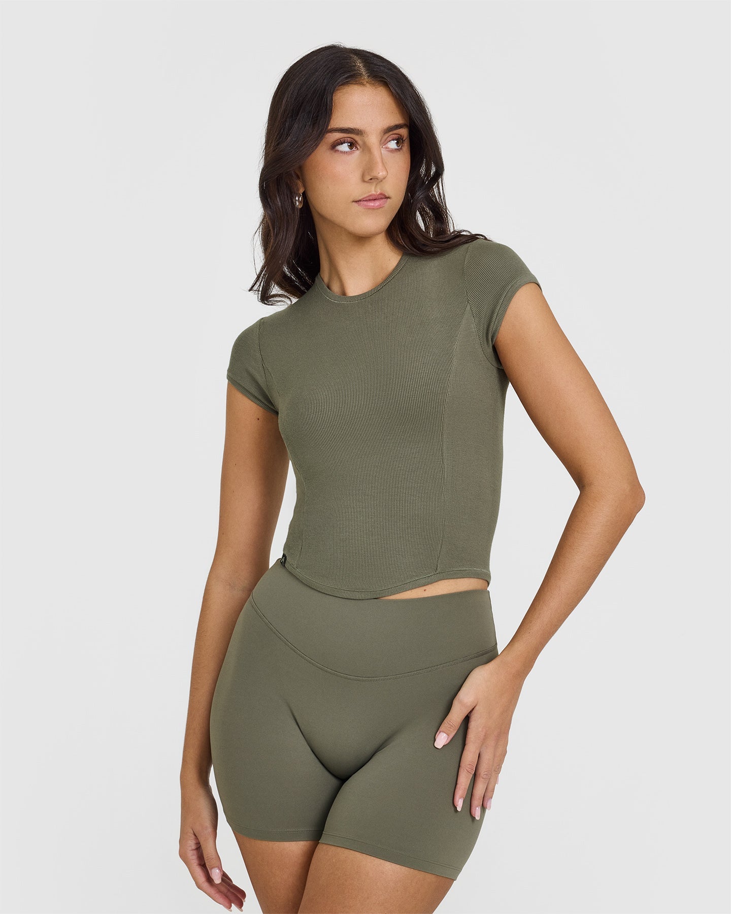 Mellow Rib Mid T-Shirt - Alpine Green