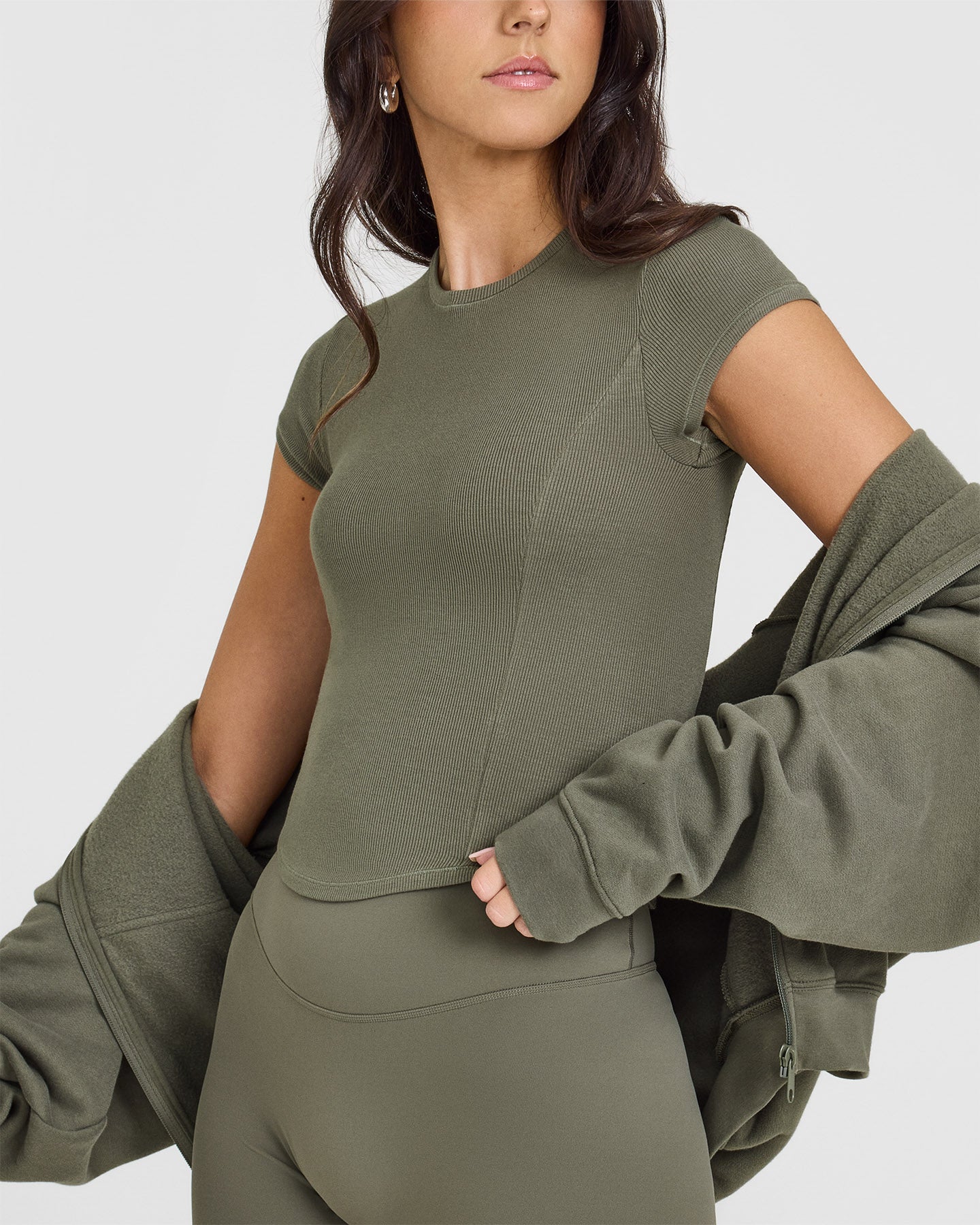 Mellow Rib Mid T-Shirt - Alpine Green