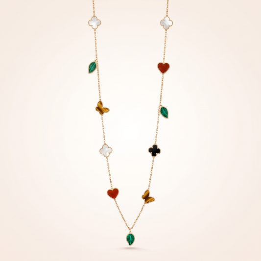 Alhambra Garden Charm Long Necklace