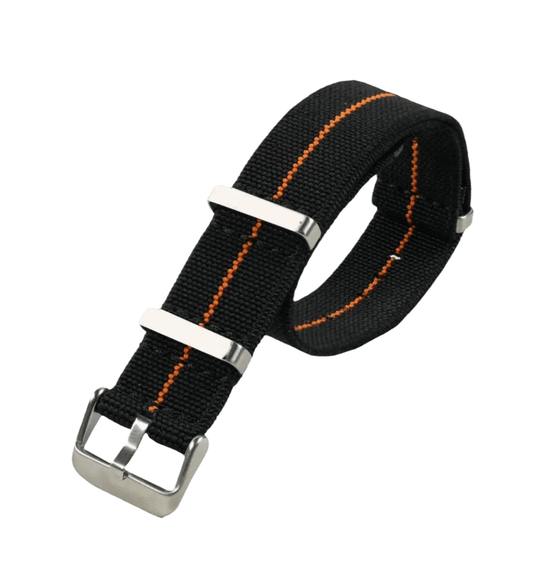 Black & Orange Nylon Strap
