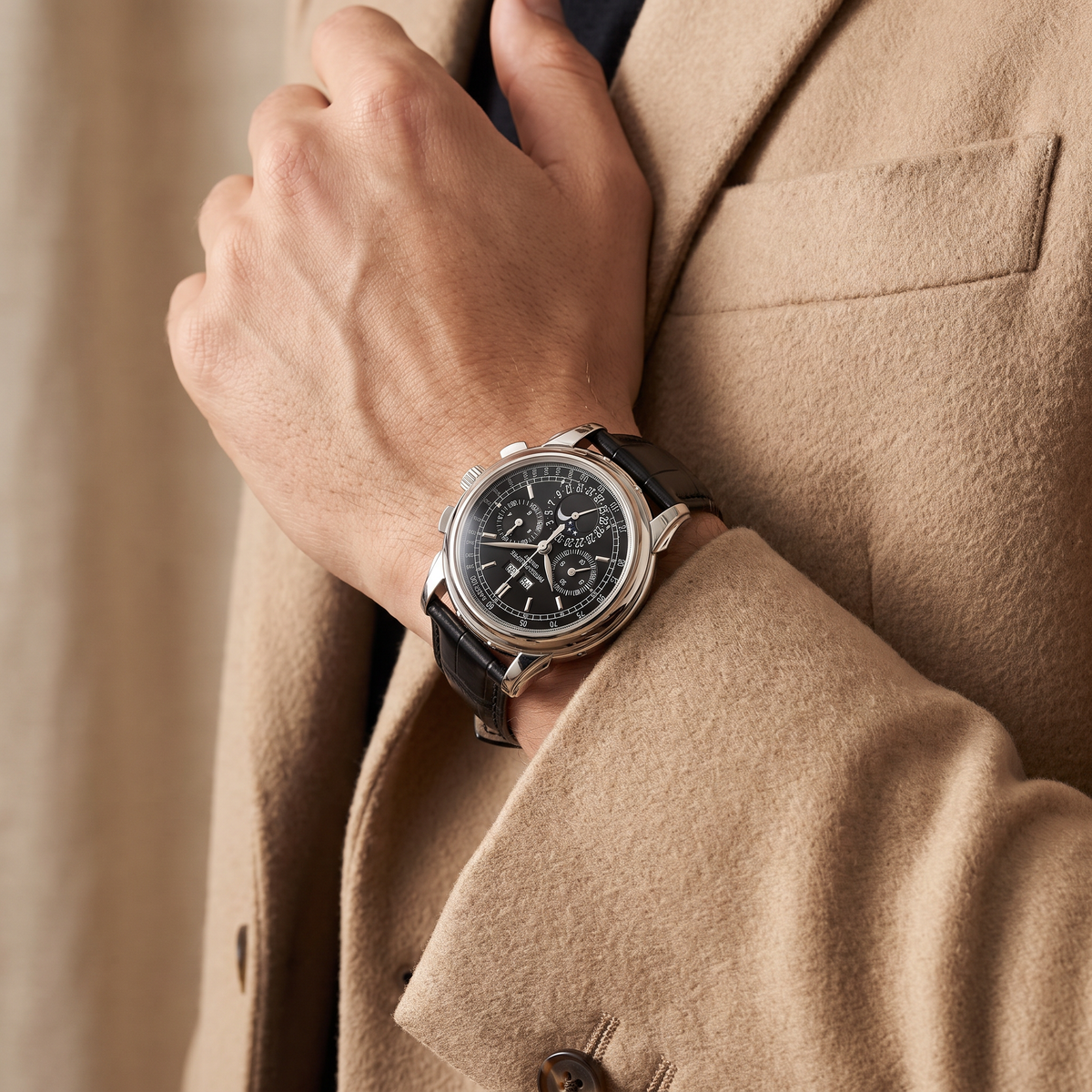 Chronograph Grand Complications 5970 Black Dial Men's Watch