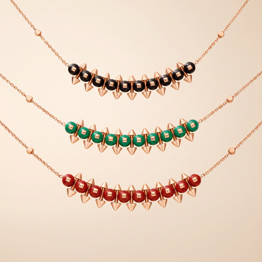 Clash De Gemstone Pendant Necklace