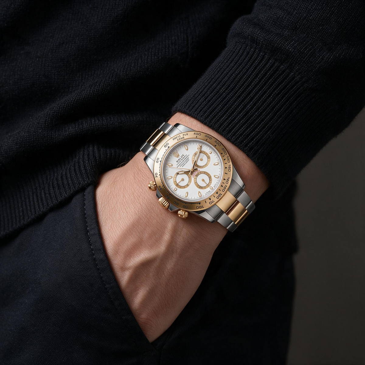 Cosmograph Daytona 126503 White Dial Yellow Gold Automatic Men's Watch