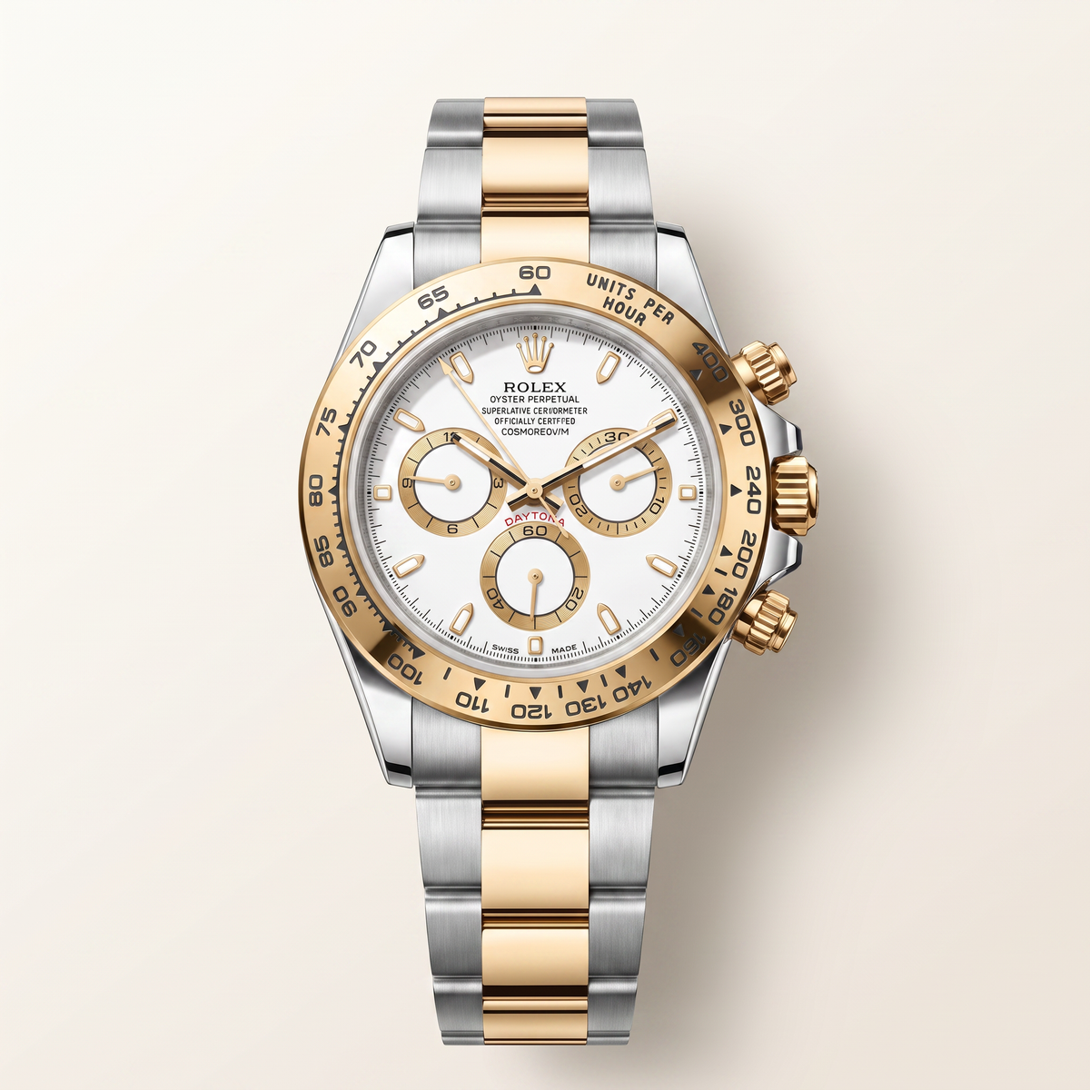 Cosmograph Daytona 126503 White Dial Yellow Gold Automatic Men's Watch