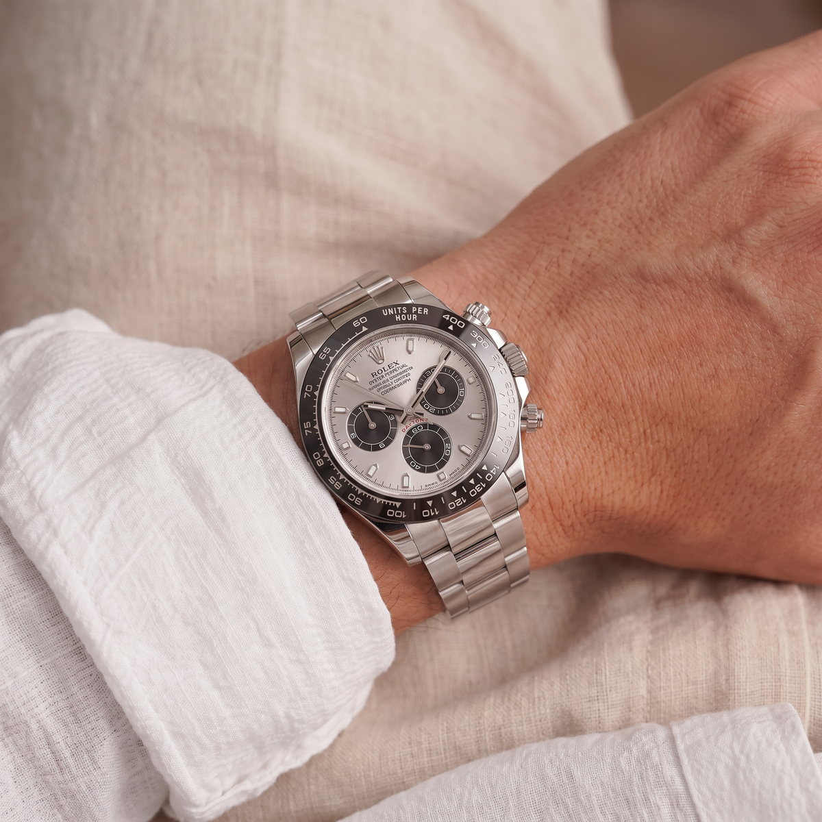 Cosmograph Daytona 126509 Silver Dial White Gold Automatic Men's Watch