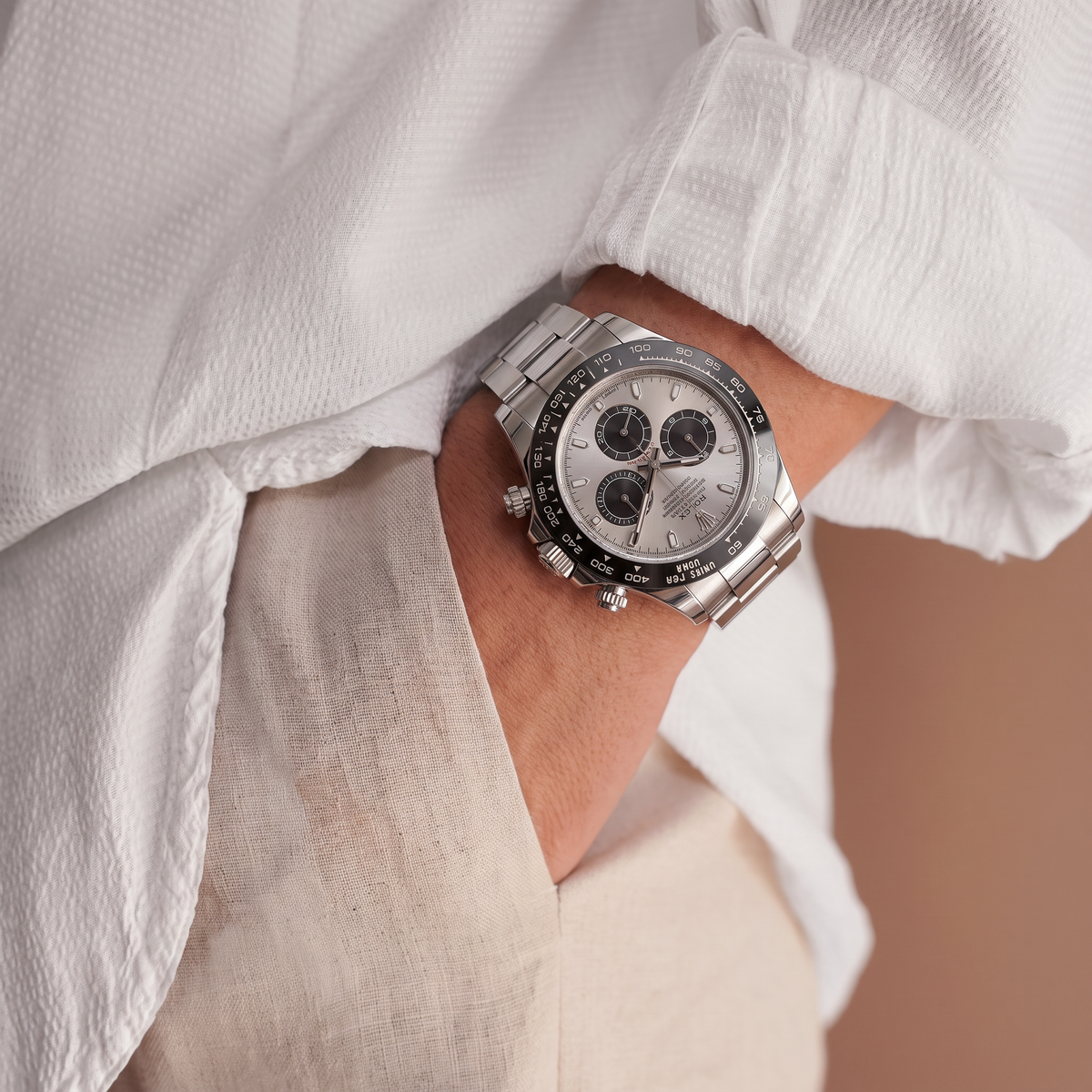 Cosmograph Daytona 126509 Silver Dial White Gold Automatic Men's Watch