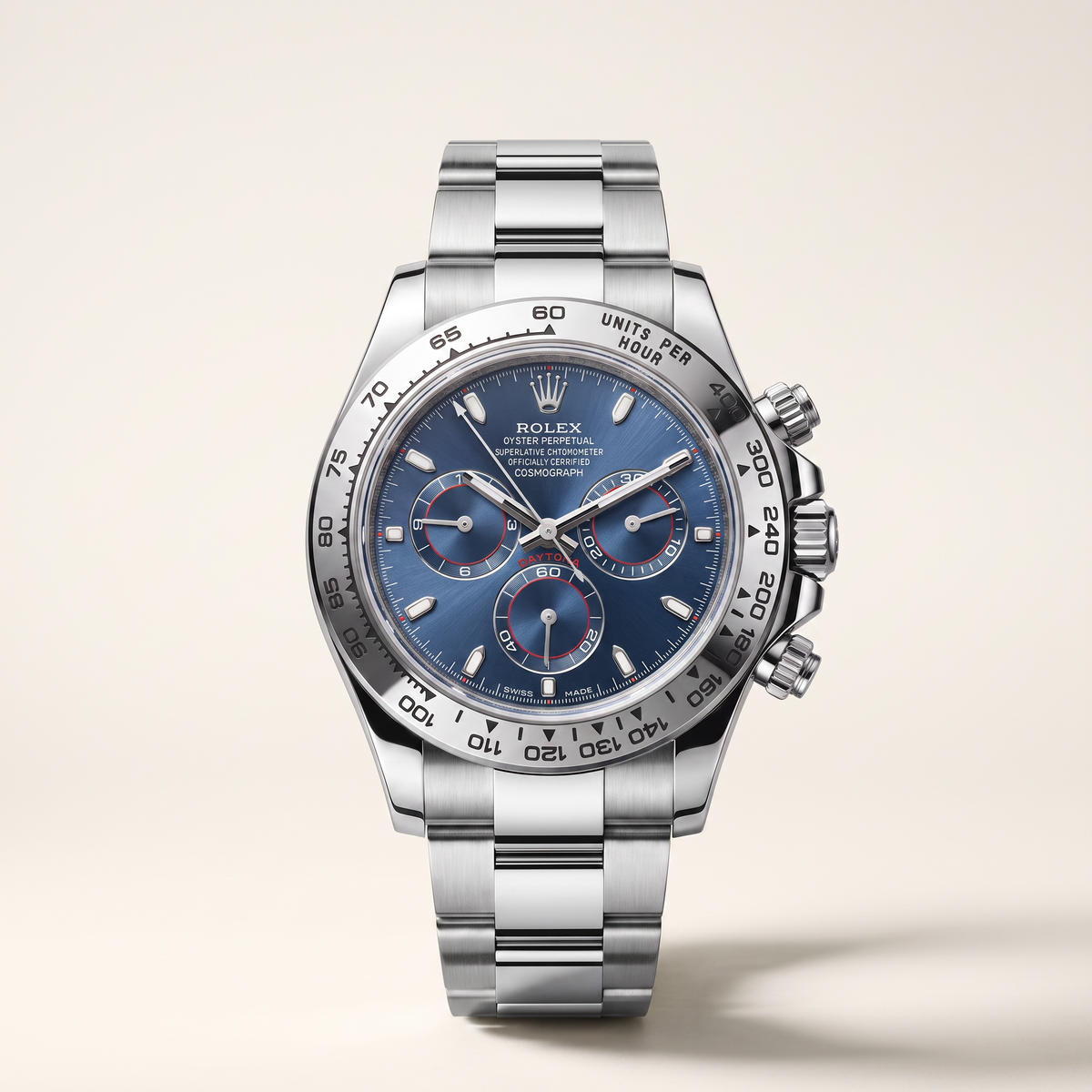 Cosmograph Daytona Blue Dial Oyster Men's Watch