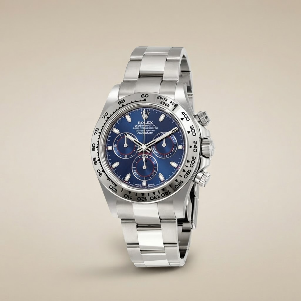 Cosmograph Daytona Blue Dial Oyster Men's Watch