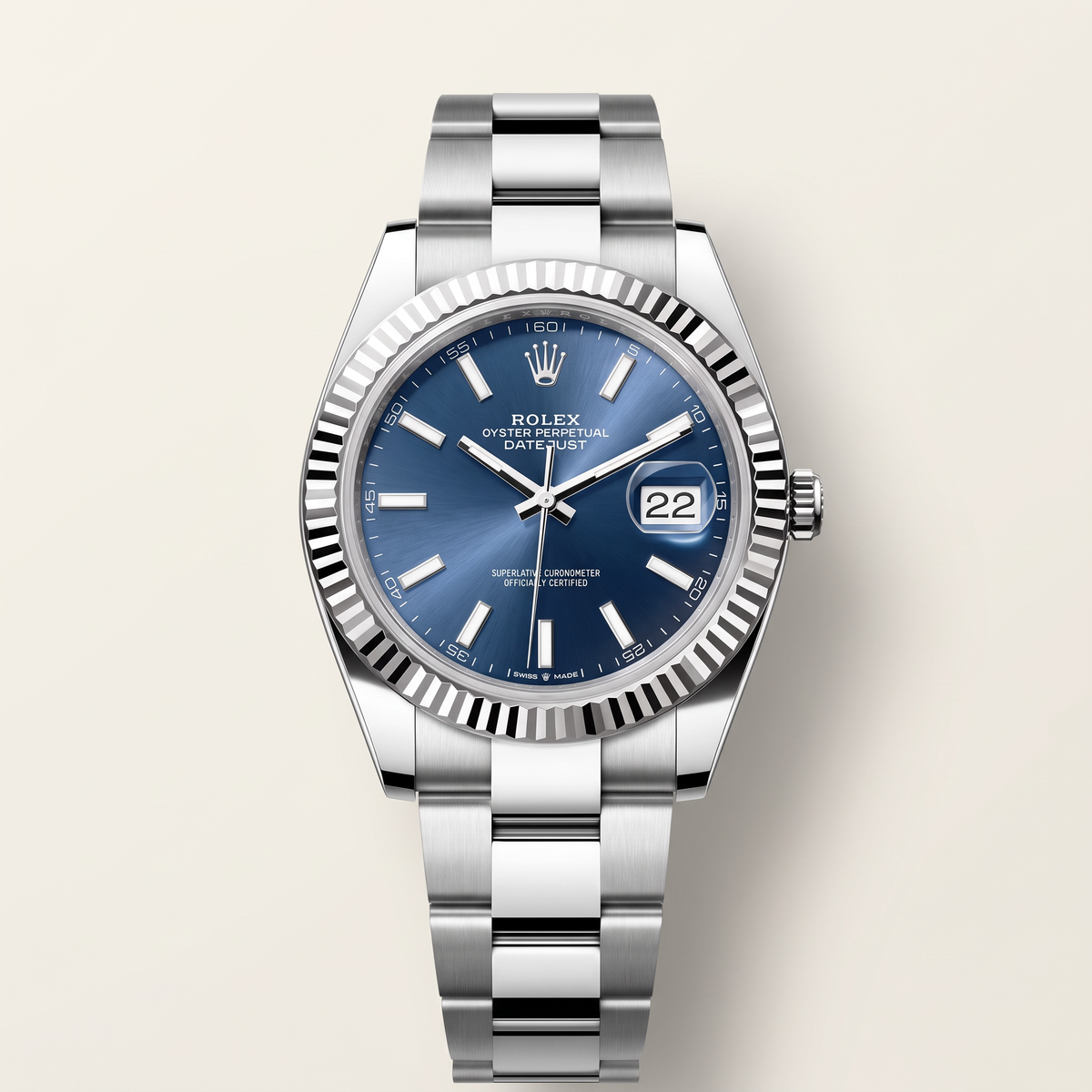 Datejust 126334 Blue Dial Oyster Stainless Steel Men's Watch