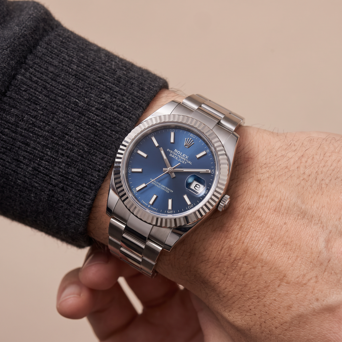 Datejust 126334 Blue Dial Oyster Stainless Steel Men's Watch
