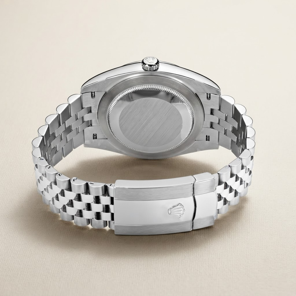 Datejust Bright Black Dial White Gold Jubilee Bracelet Automatic Watch
