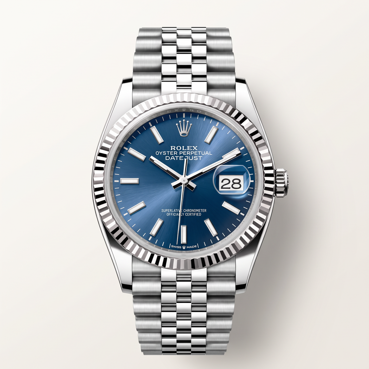 Datejust M126234 Blue Dial Stainless Steel Automatic Men's Watch