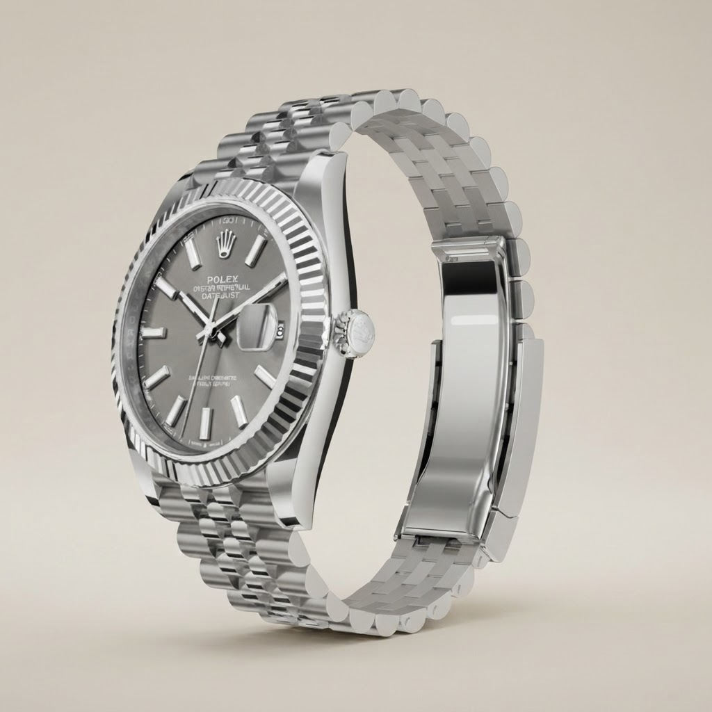 Datejust Oyster Perpetual Oystersteel Grey Dial Men's Watch