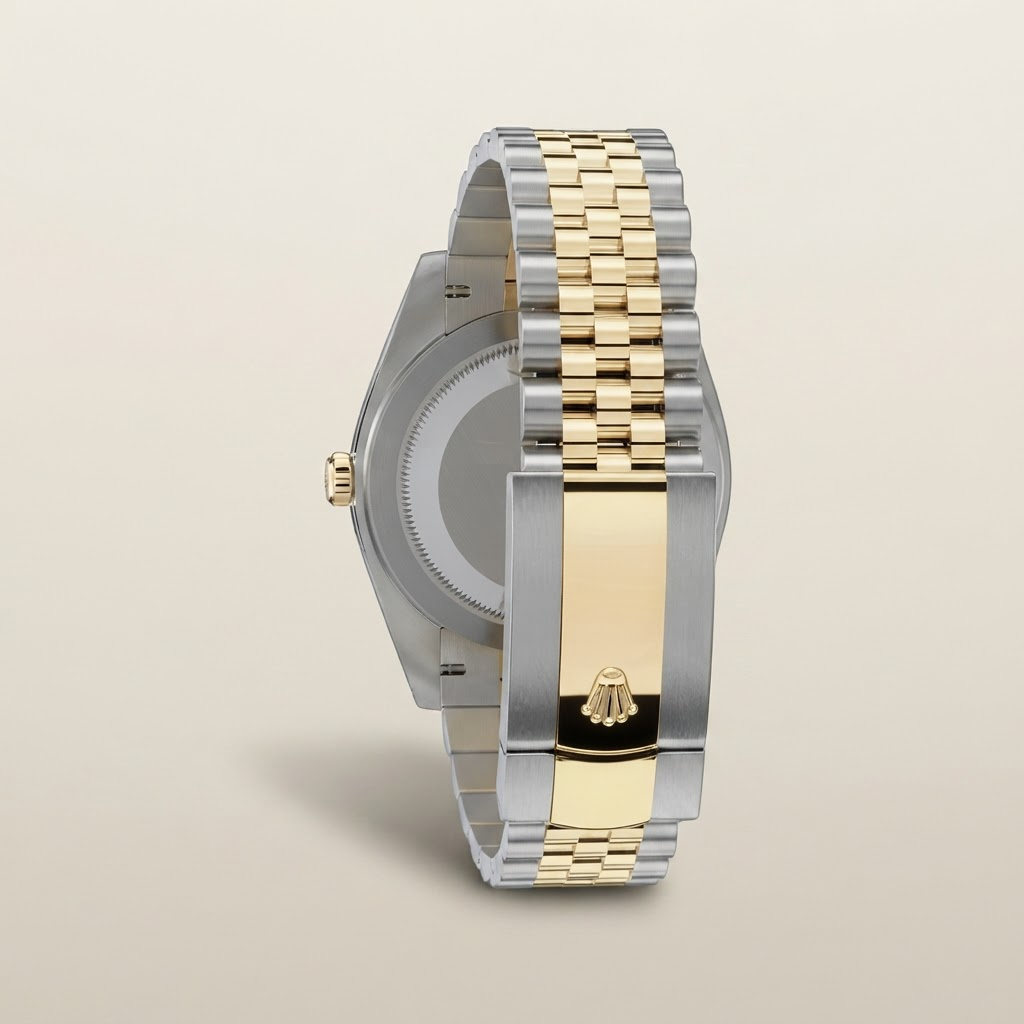 Datejust Stainless Steel Yellow Gold Black Diamond Dial Jubilee Bracelet Automatic Watch