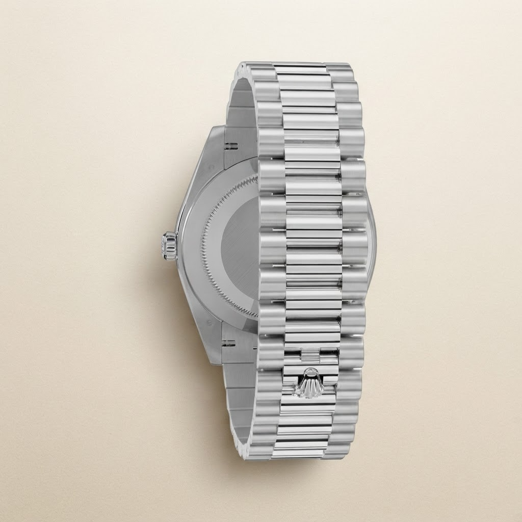 Day-Date White Gold Meteorite Diamond Dial Men's Watch