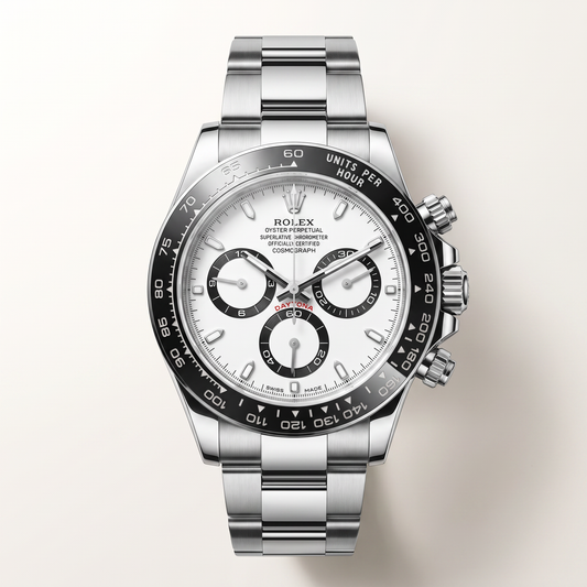 Daytona 126500 Ceramic Bezel White Panda Dial Automatic Watch