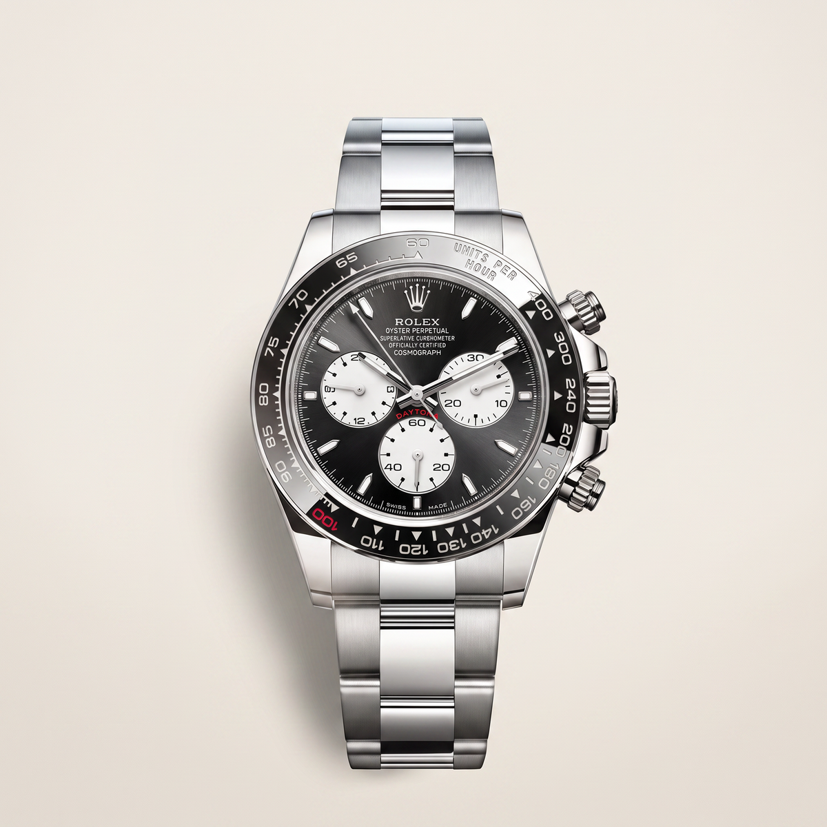 Daytona Le Mans 126529 Black Dial White Gold Automatic Watch