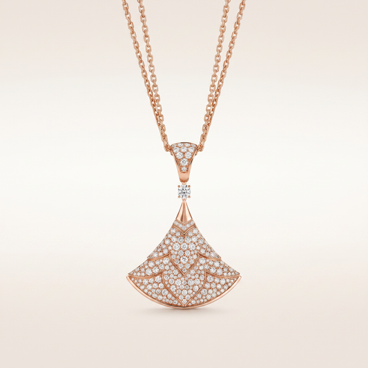 Diva's Dream Full Paved Long Necklace