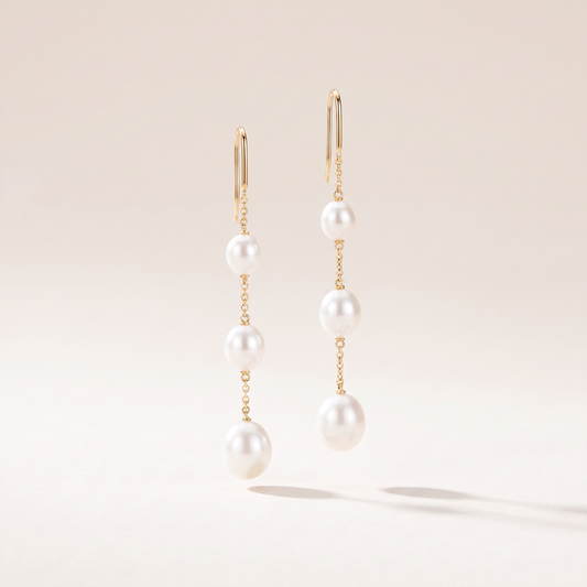 Elsa Peretti Pearls On Chain Drop Earrings