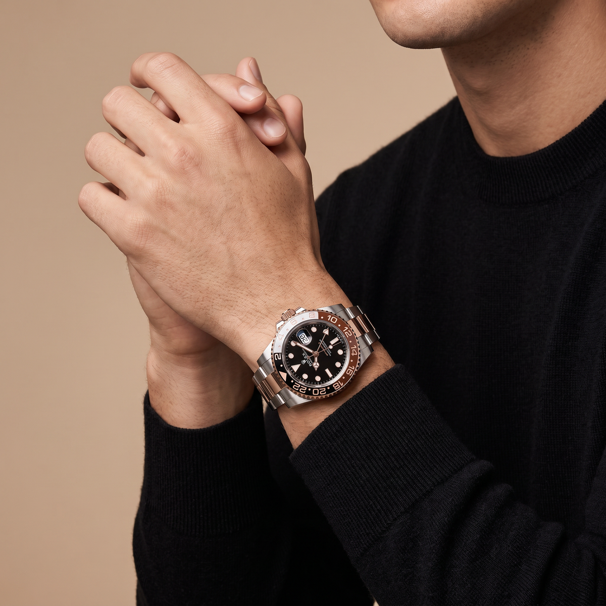 GMT-II M126711 ‘Root beer’ Black Dial Stainless Steel Automatic Watch