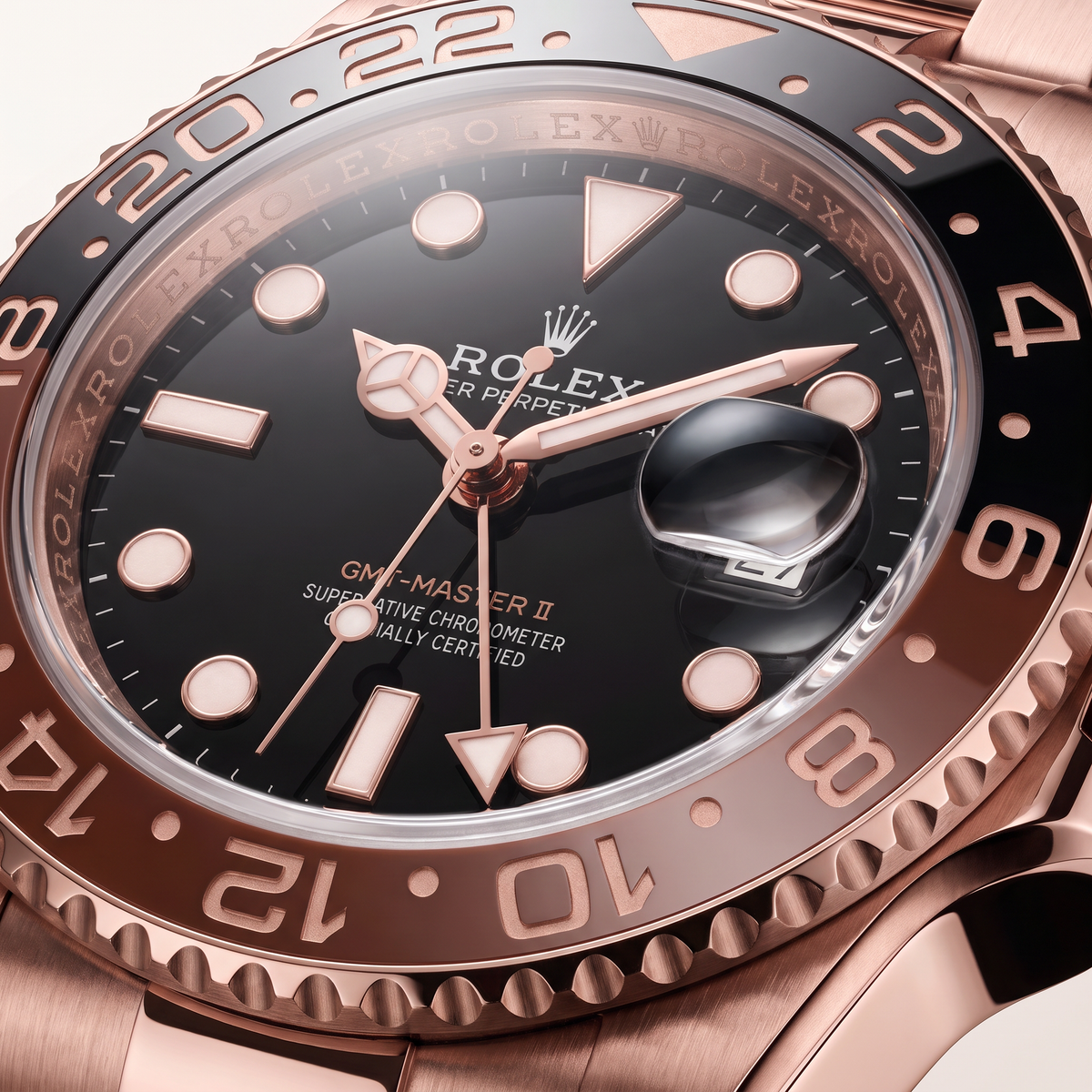 GMT-Master II 126715CHNR ‘Root beer’ Everose Gold Black Dial Automatic Watch