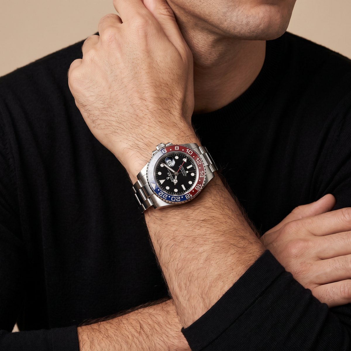 GMT-Master II Blue Red Pepsi Bezel Men's Watch