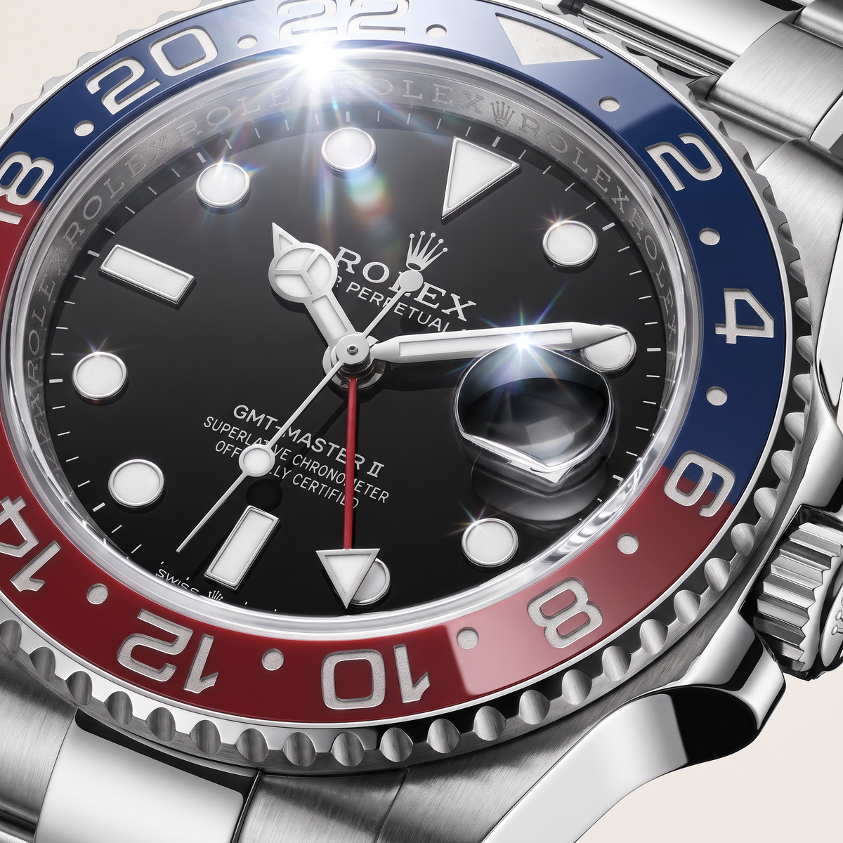 GMT-Master II Blue Red Pepsi Bezel Men's Watch