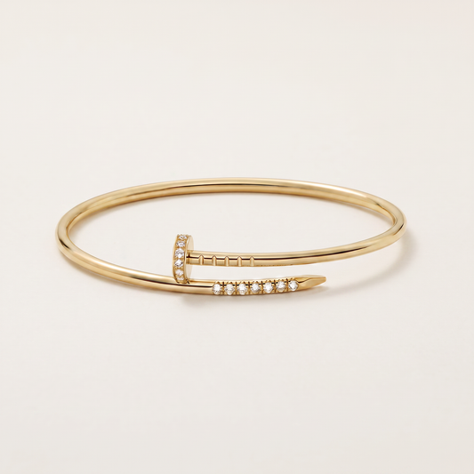 Juste un Clou Pavé Nail Bangle Bracelet