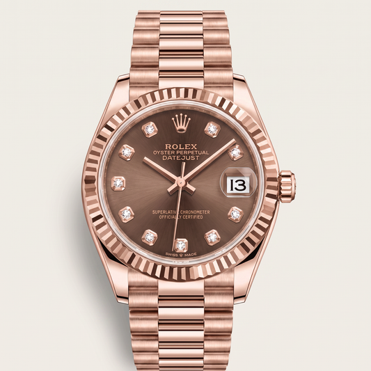 Lady-Datejust Chocolate Diamond Dial Everose Gold  Watch