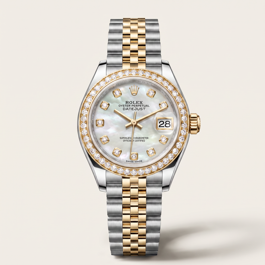 Lady-Datejust Mother Of Pearl Dial Bezel Women's Watch