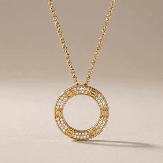 Love Paved Necklace