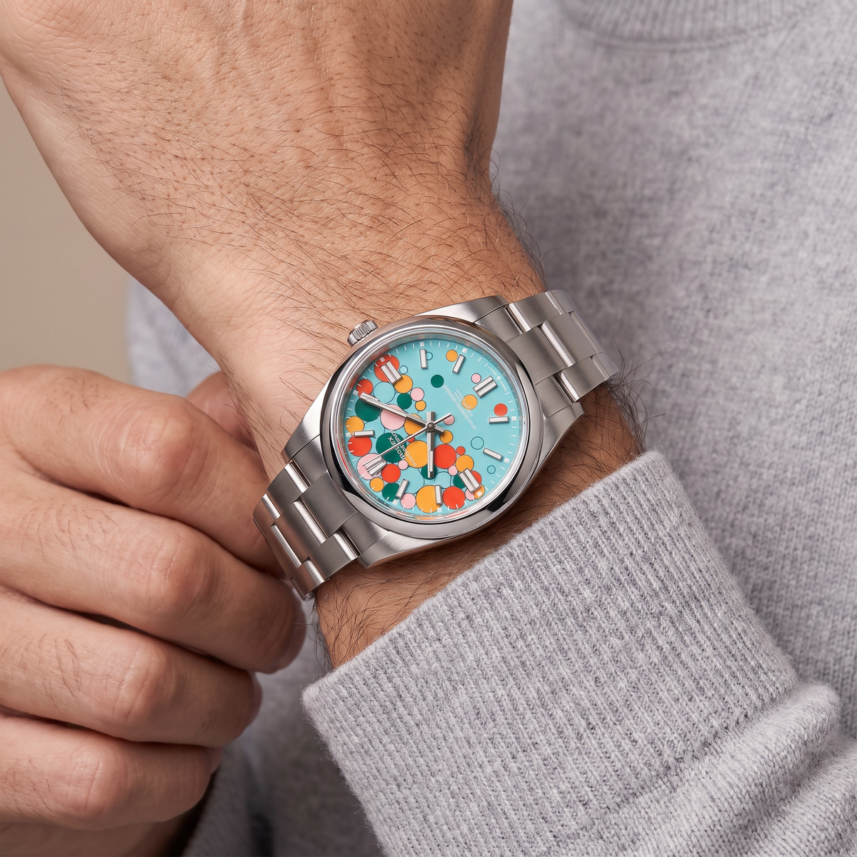 Oyster Perpetual Celebration Dial Steel Men's Watch