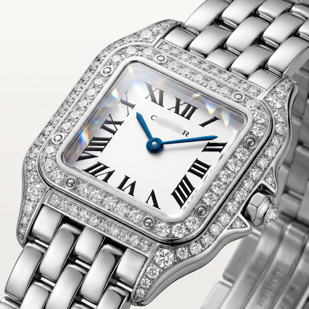 Panthère De Paved In White Women's Watch