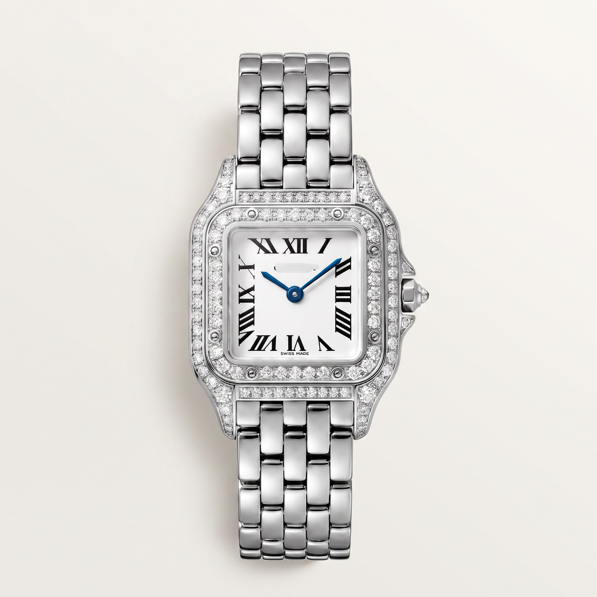 Panthère De Paved In White Women's Watch