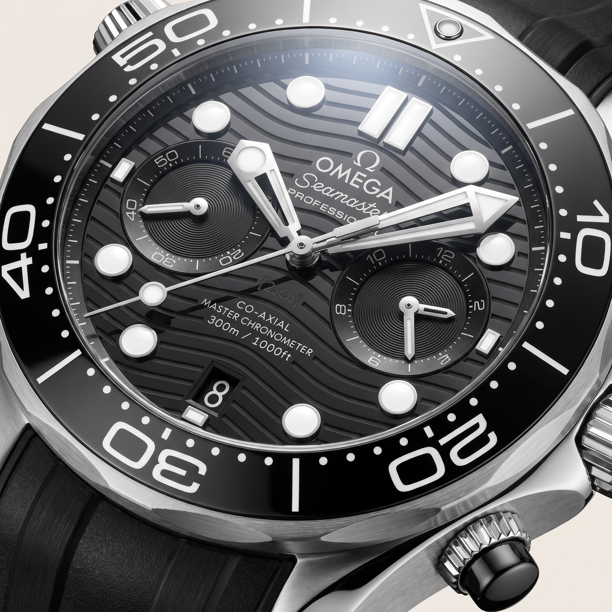 Seamaster Diver 300M Black Chronograph Men's Watch