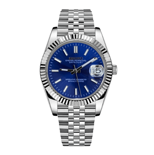 Seiko Mod Datejust Blue