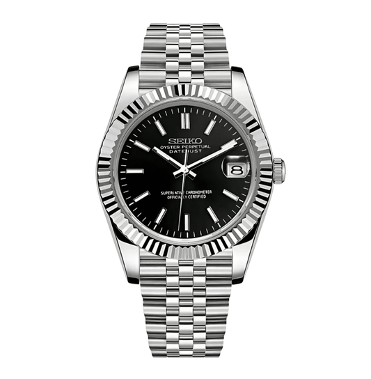 Seiko Mod Datejust Classic Black