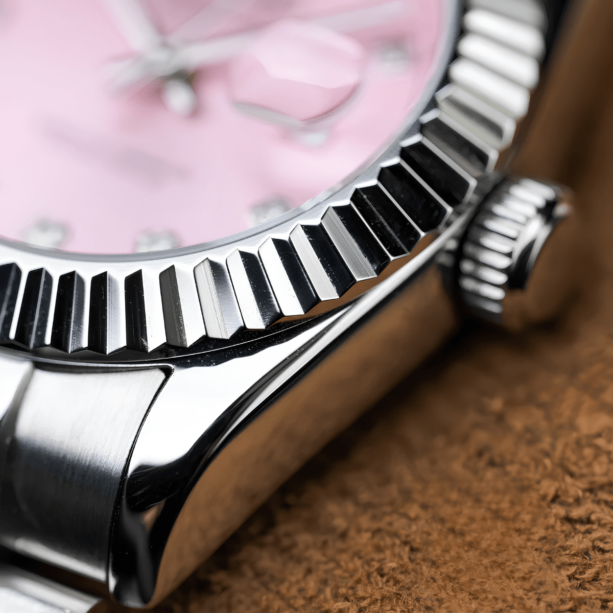Seiko Mod Datejust Lady Gem Pink