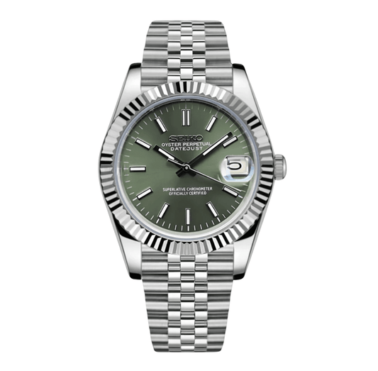 Seiko Mod Datejust Olive