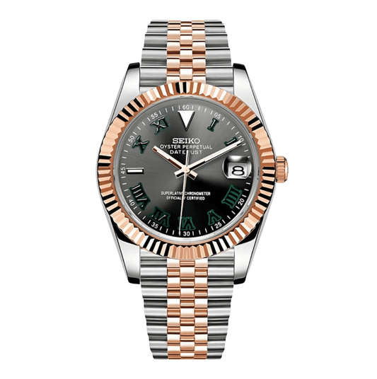 Seiko Mod Datejust Twotone Wimbledon
