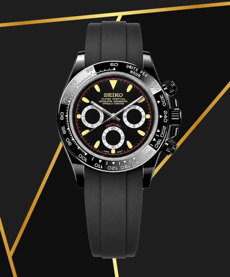 Seiko Mod Daytona Steath Spark