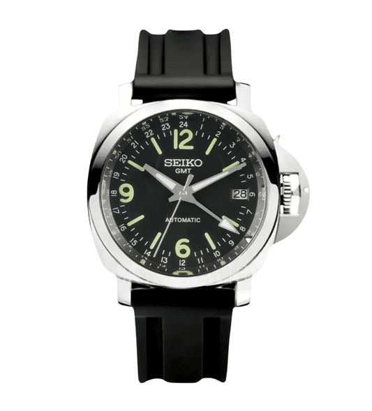 Seiko Mod Paneiko GMT Black