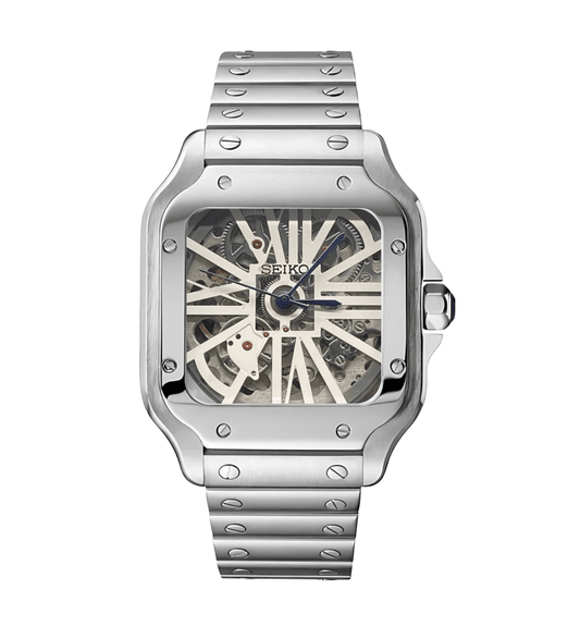Seiko Mod Santos Skeleton
