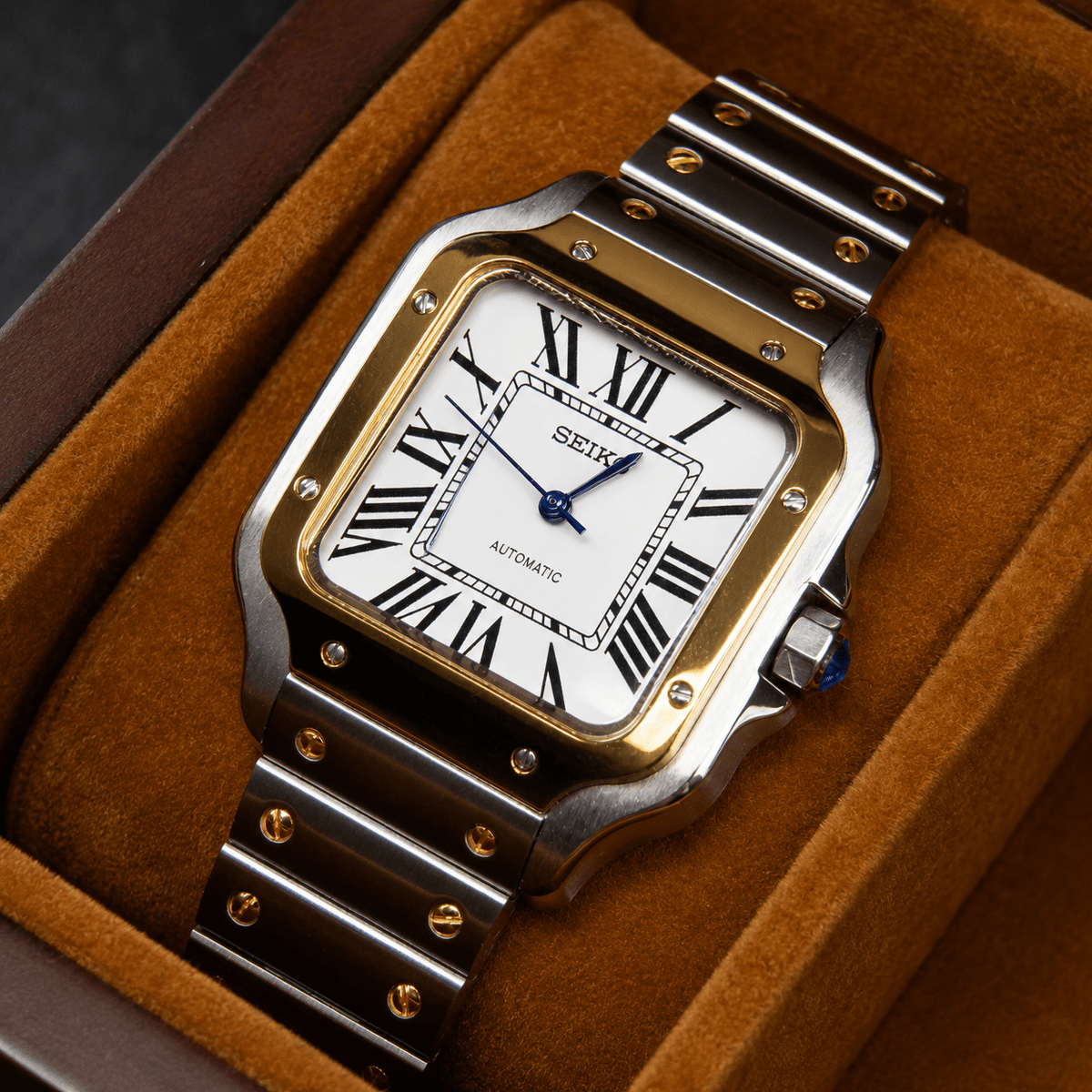 Seiko Mod Santos Two-tone Gold